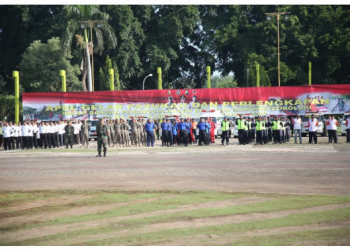 Apel Gelar Pasukan. Masyarakat Harus Waspada Terjadinya Bencana, Ini Pesan Bupati.