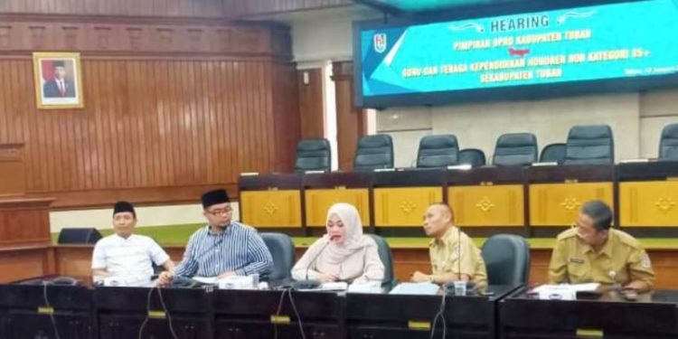 Komisi IV DPRD Gelar Hearing Bersama Guru dan Honorer Usulkan Dana Insentif.