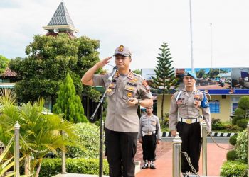 Asmaul Husna bergelora di Mapolres Tuban Dalam Apel Pagi Pertama Kapolres Tuban