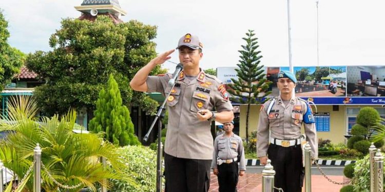 Asmaul Husna bergelora di Mapolres Tuban Dalam Apel Pagi Pertama Kapolres Tuban