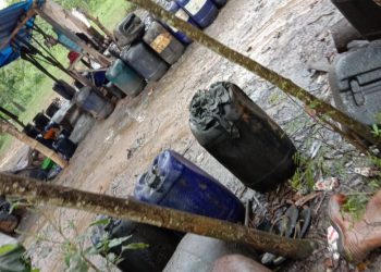 Mafia Solar Diduga Timbun Solar  Di Bangilan