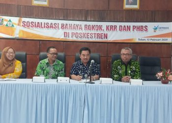 Sosialisasi Bahaya Rokok, KKR dan PHBS Di Poskestren.