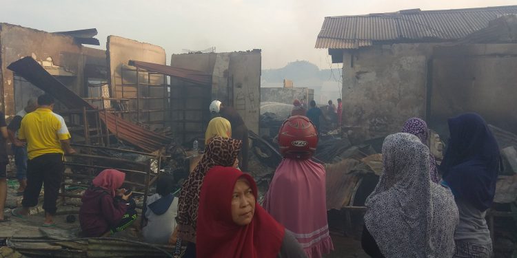 Pasar Besar Tuban Luluh Lantak Dilahap si Jago Merah.