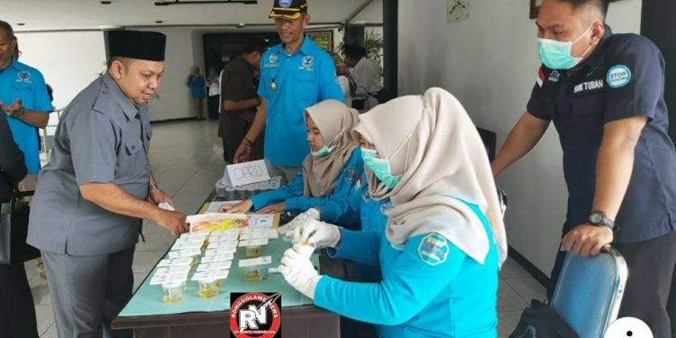 BNNK Tuban Mendadak Tes Urine Para Anggota Dewan