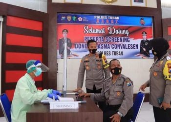Polres Tuban Lakukan Rapid Antigen di Beberapa Lokasi Keramaian Di Masa PPKM