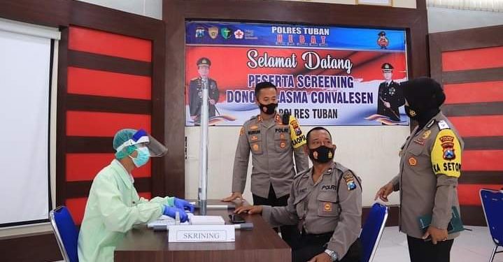 Polres Tuban Lakukan Rapid Antigen di Beberapa Lokasi Keramaian Di Masa PPKM