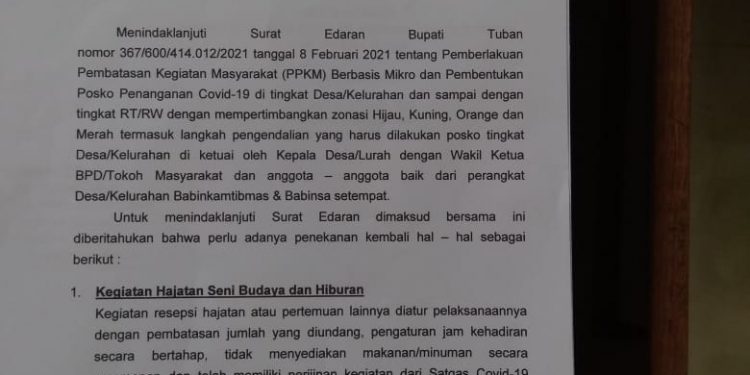 Resepsi Hajatan Dibatasi Pada Masa PPKM Mikro , Disparbudpora Keluarkan Edaran