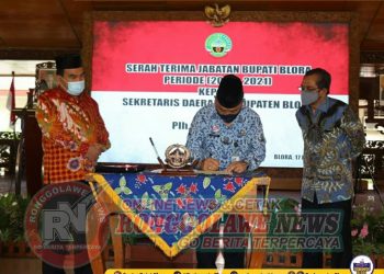 Sekretaris Daerah Ditunjuk Sebagai Pelaksana Harian Bupati Blora