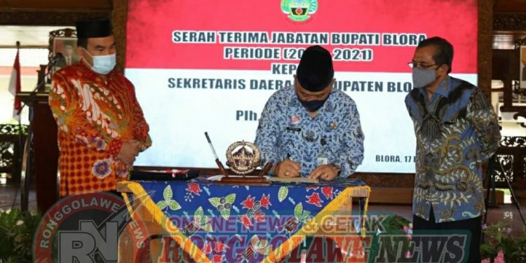 Sekretaris Daerah Ditunjuk Sebagai Pelaksana Harian Bupati Blora