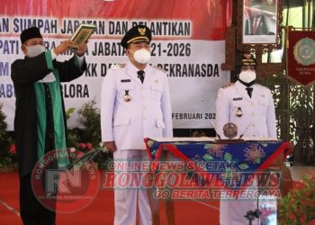 H.Arief Rohman – Try Yuli S (Mbak Etik) Resmi Jabat Bupati Blora