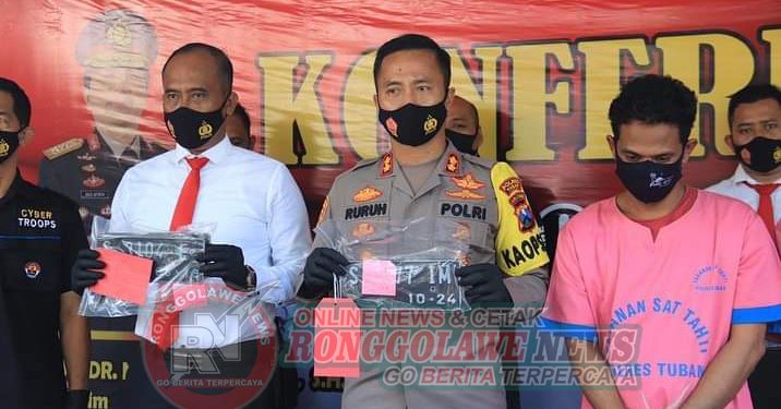Dua Warga Palang Dibekuk Tim Resmob Polres Tuban , Bersama Barang Bukti 8 Unit Motor Curian