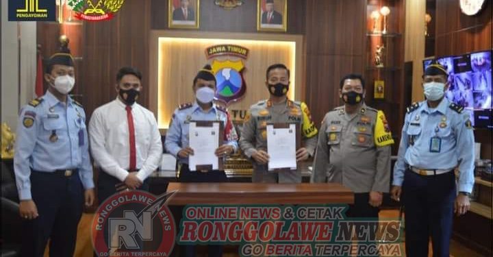 Lapas Klas IIB dan Polres Tuban Teken MoU Perjanjian Kerja Sama