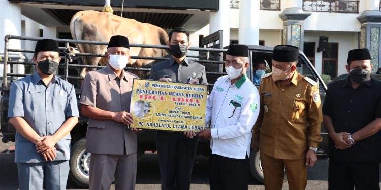 Pemkab Tuban Salurkan Sapi dan Kambing Hewan Kurban