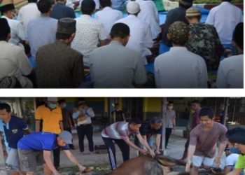 Momentum Idul Adha, Lapas Tuban Potong Sapi dan Kambing