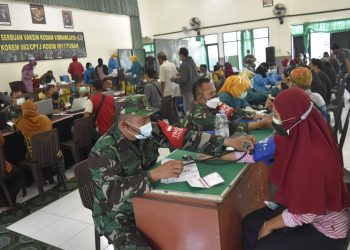 Vaksinasi Tahap 2 Digelar Kodim 0811 Tuban