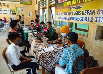 Dalam sepekan, Kodim 0811 Tuban Tuntaskan 15 Ribu Dosis Vaksin Sasar Kalangan Pelajar