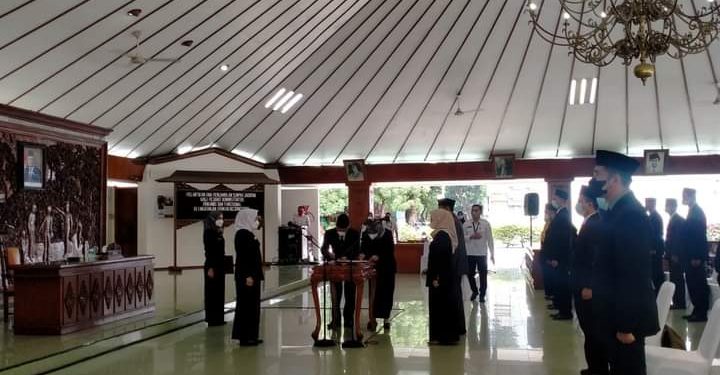 32 Pejabat Pemkab Bojonegoro di Lantik Bupati di Pendopo, ini daftarnya