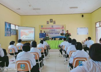 Dukung Giat LDKM OSIS SMA N 1 Bancar, Danramil 12 Bancar Beri Materi Dasar Kepemimpinan