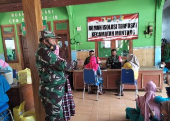 Babinsa Koramil 0811/19 Montong Tuban Ajak Untuk Tinggkatkan Herd Immunity