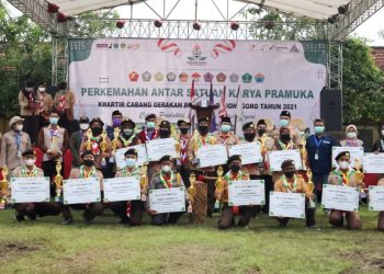 Saka Wira Kartika Dapat 3 Penghargaan dalam Kegiatan Perkemahan Antar Saka Kabupaten Bojonegoro