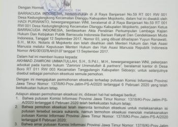 Resmi Ajukan Eksekusi ke PTUN, Ini Pernyataan Ketua LSM BARRACUDA