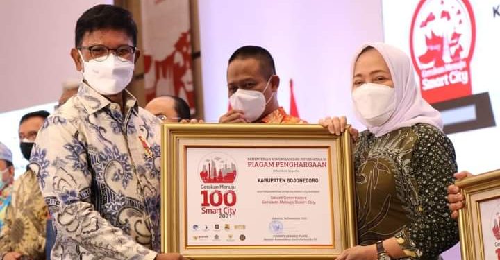 Pemkab Bojonegoro Raih Penghargaan Nasional Dimensi Smart Governance