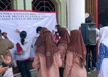 Deklarasi Multikultural Diikuti Ratusan Pelajar Tuban di Klenteng Kwan Sing Bio