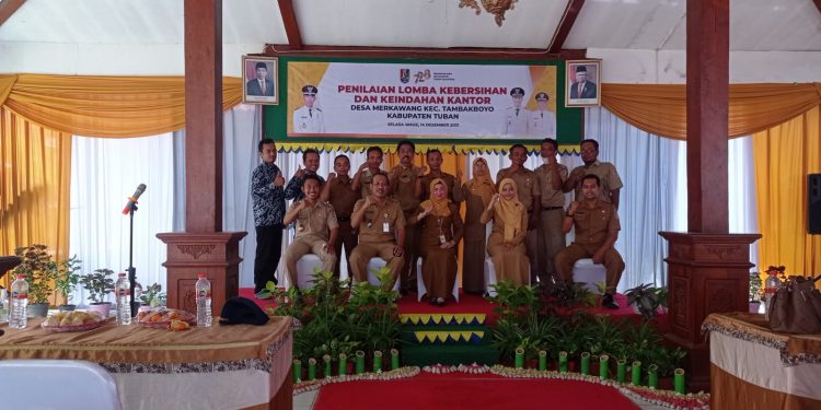 Desa Merkawang Tambakboyo Menjadi Salah Satu Tempat Penilaian Lomba Kebersihan lingkungan