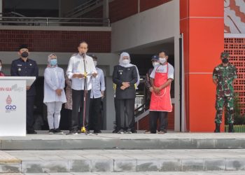 Forkopimda Jatim Dampingi Presiden RI Resmikan Pasar Besar Ngawi