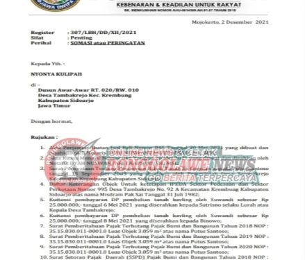 Berikan Somasi, Ini Kata Ketua LBH Djawa Dwipa