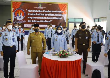 Apresiasi Janji Kinerja Kemenkumham, Wabup Riyadi Berpesan Jangan Cuma Jadi Seremonial Belaka