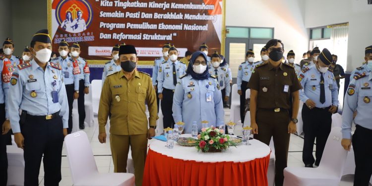 Apresiasi Janji Kinerja Kemenkumham, Wabup Riyadi Berpesan Jangan Cuma Jadi Seremonial Belaka