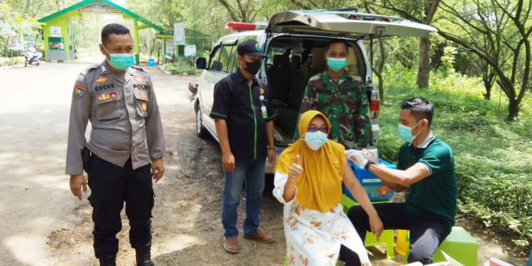 Serunya Berwisata Sambil Vaksin Di Pantai Wana Wisata Sowan, Bancar Tuban Beri Kenyamanan Bagi Pengunjung 