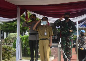 Cegah Varian Omicorn, Forkopimda Tuban Gelar Apel Pamor Keris