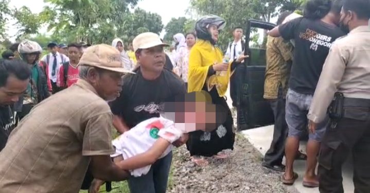 Satu Nyawa Melayang Dalam Laka di Poros Desa Balenrejo-Lengkong