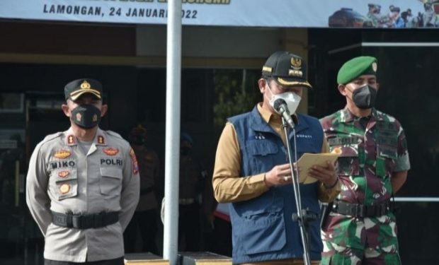 Kapolres dan Dandim Dampingi Bupati Yes Apel Gelar Pasukan Pamor Keris