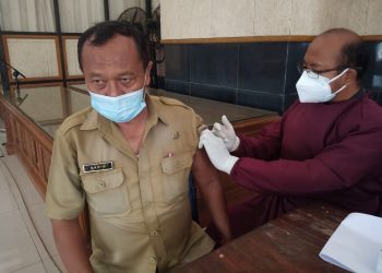 Dinkes Tuban Gelar Vaksinasi Booster di Pendopo