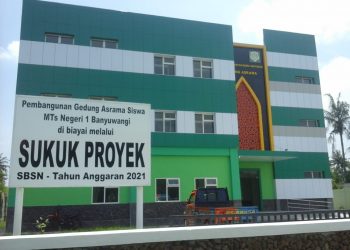 Wujud Nyata MTs Negeri 1 Banyuwangi Miliki Gedung Baru (Asrama Ma’had Nurul Ilmi) Tahun 2022