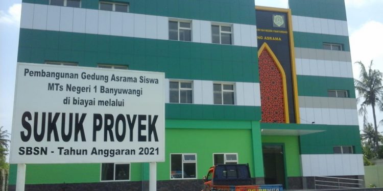Wujud Nyata MTs Negeri 1 Banyuwangi Miliki Gedung Baru (Asrama Ma’had Nurul Ilmi) Tahun 2022