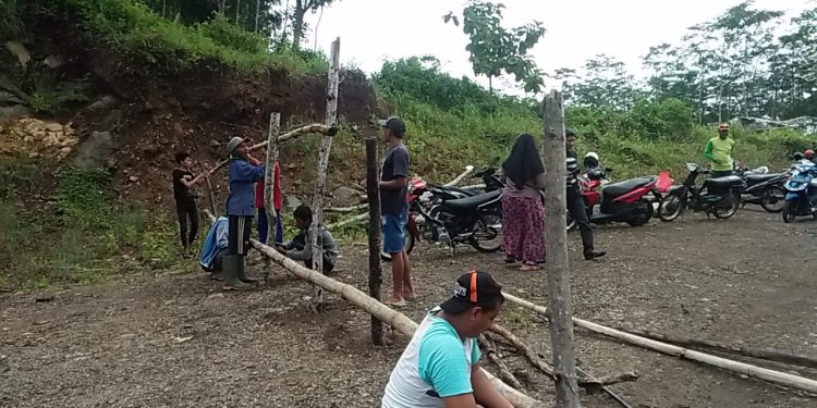 Galian C di Srigading Ngoro Mojokerto Itu Ditutup Paksa Oleh Pemilik Lahan