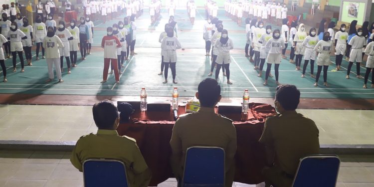 Seleksi Yang Diikuti 136 Calon Paskibraka Dipantau Bupati