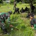 Bersama Warga PSHT dan Masyarakat, Babinsa Koramil 0811/07 Soko Laksanakan Kerja Bakti Makam Krapyak