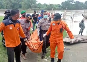 Akhirnya Pencarian Korban Tenggelam di Sungai Bengawan Solo Ditemukan