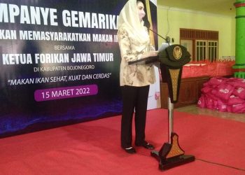 Ketua Forikan Jatim Arumi Bachsin Kampanye Gemarikan di Bojonegoro
