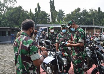 Kendaraan Personel Kodim 0811 Tuban di Sidak Kepala Staf Kodim