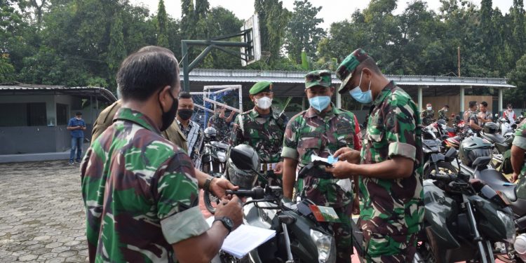 Kendaraan Personel Kodim 0811 Tuban di Sidak Kepala Staf Kodim