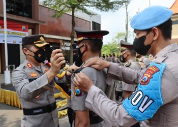 Kapolres Bojonegoro Pimpin Sertijab Kasat Reskrim dan Kapolsek