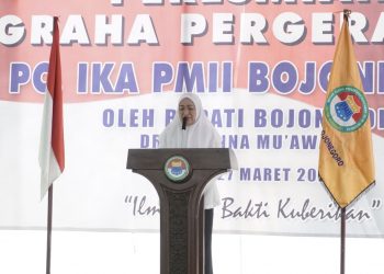 Bupati Anna Resmikan Gedung Graha Pergerakan IKA PMII Bojonegoro