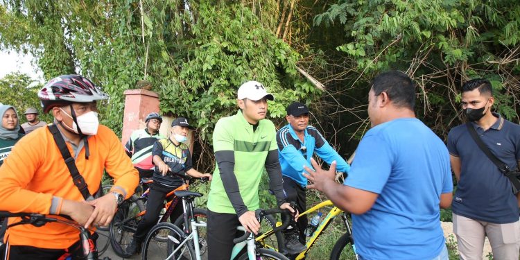 Tinjau Pembangunan Mas Lindra Gowes Bareng Sekda dan Pimpinan OPD Pemkab Tuban