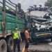 Bruaaaak…Truk VS Truk, Satu Sopir Truk Meninggal di TKP